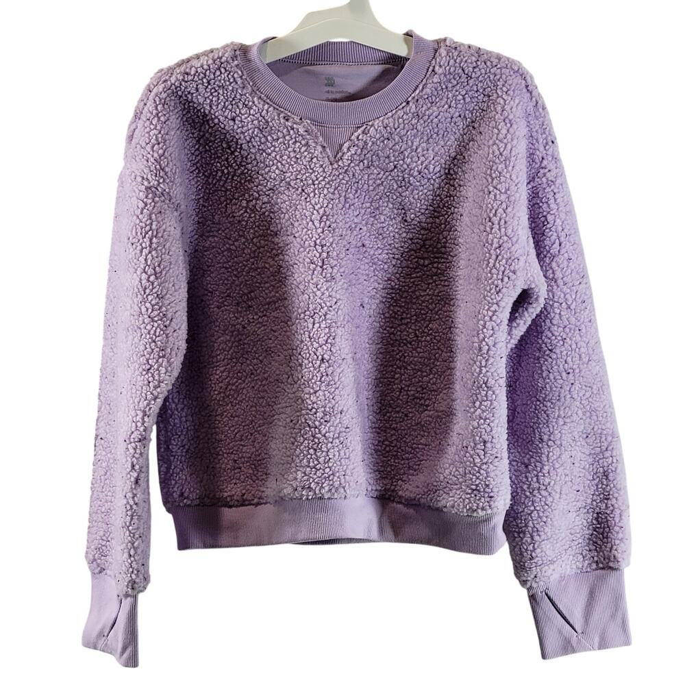 All in Motion Kids Long Sleeve Crew Neck Sweatshirt, Lavender, Size XL (14), NWT